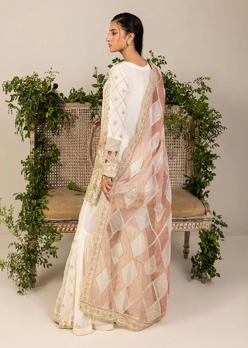 Diara Couture Pret Embroidered Chiffon 3 Piece Suit Jasmine