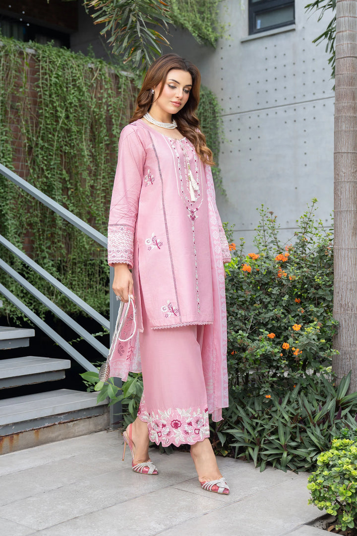 Solid Story by Panache Pret Solids Lawn 3 Piece Rosewood