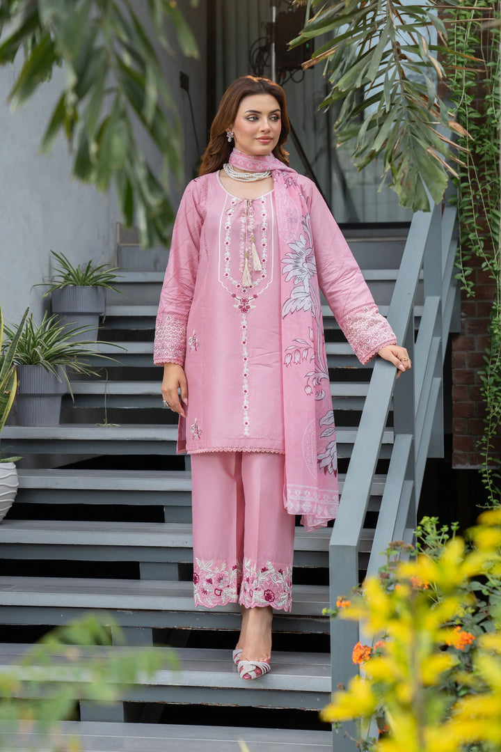 Solid Story by Panache Pret Solids Lawn 3 Piece Rosewood