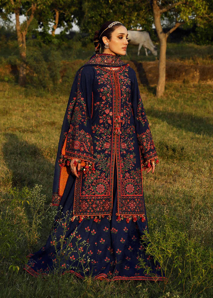 Hussain Rehar Embroidered Karandi Suits Unstitched 3 Piece HRR23KW Aegean - Winter Collection