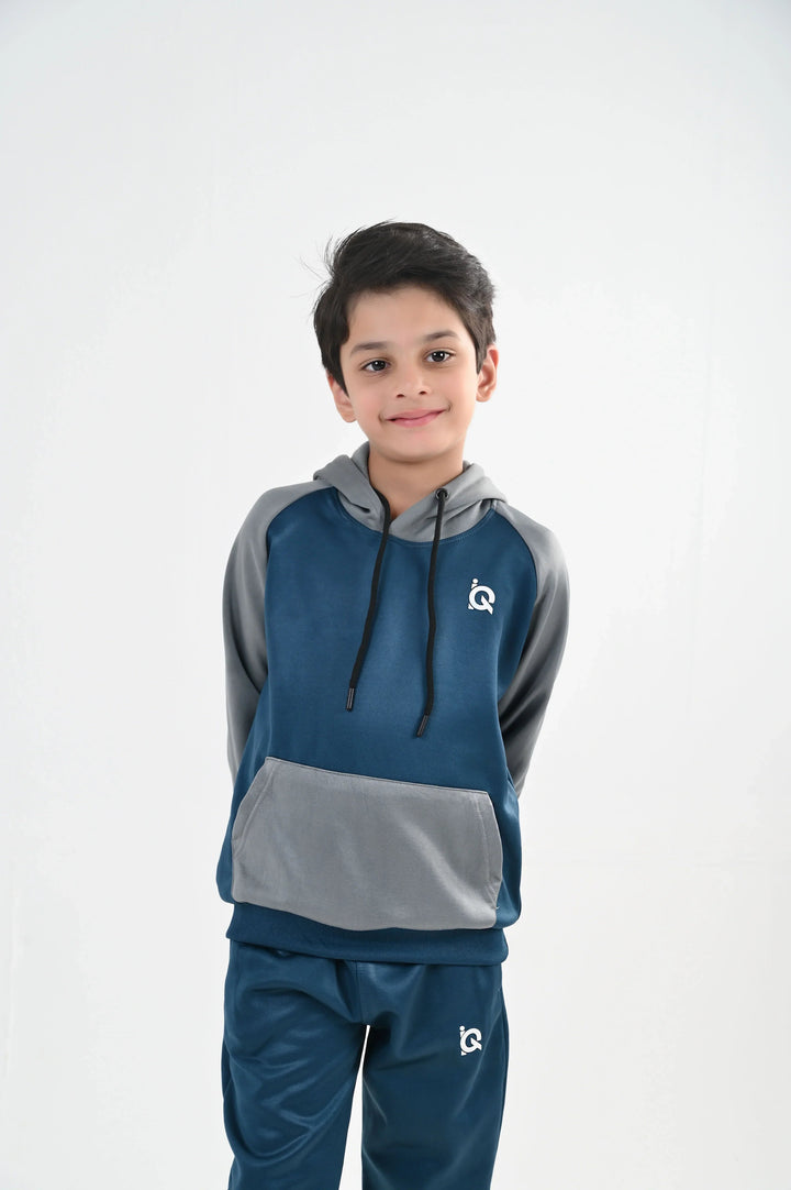 IQ Exclusive Kids Track Suit Fleece 2 PieceAzure Mist Tracksuit-Unisex Kids - Winter Collection