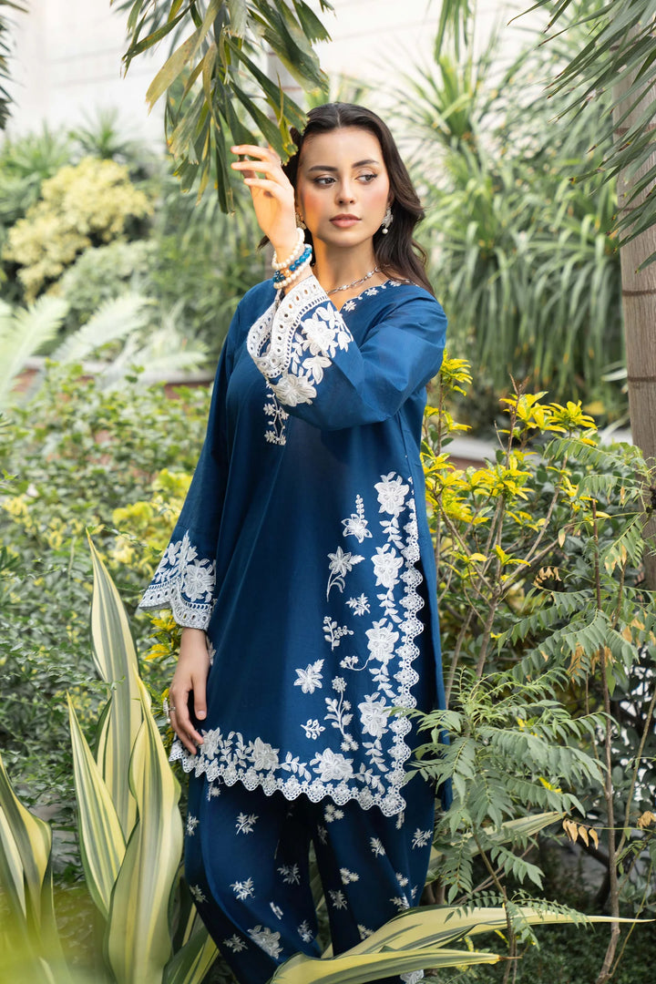 Solid Story by Panache Pret Solids Lawn 2 Piece Blue Petal