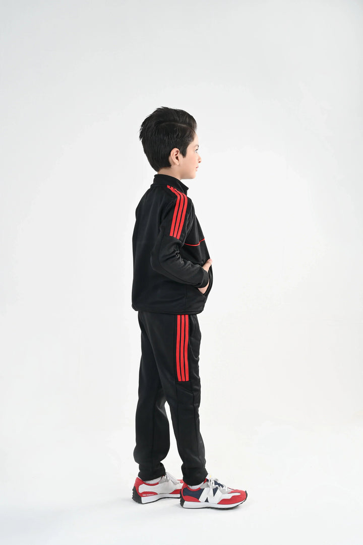 IQ Exclusive Kids Track Suit Fleece 2 PieceOrange Strike Tracks-Unisex Kids - Winter Collection