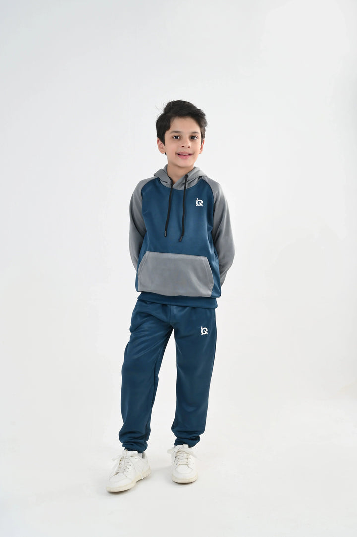 IQ Exclusive Kids Track Suit Fleece 2 PieceAzure Mist Tracksuit-Unisex Kids - Winter Collection