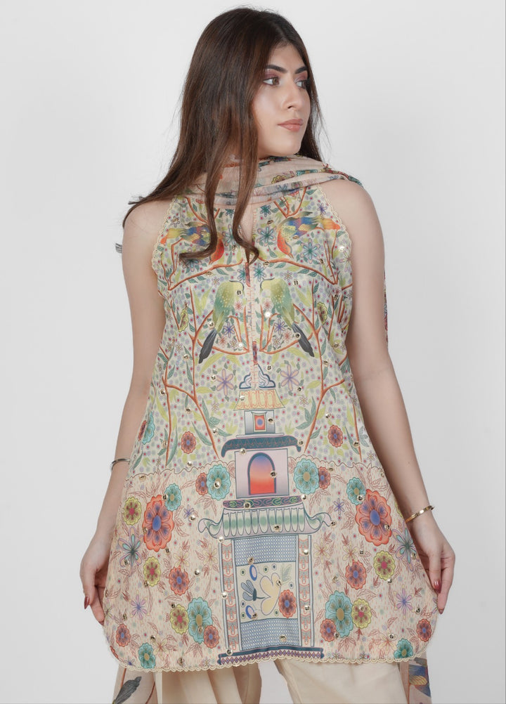 Vibgyor Fashion Embroidered Printed Lawn Suits Unstitched 3 Piece Skin Bagoda D6-S-25