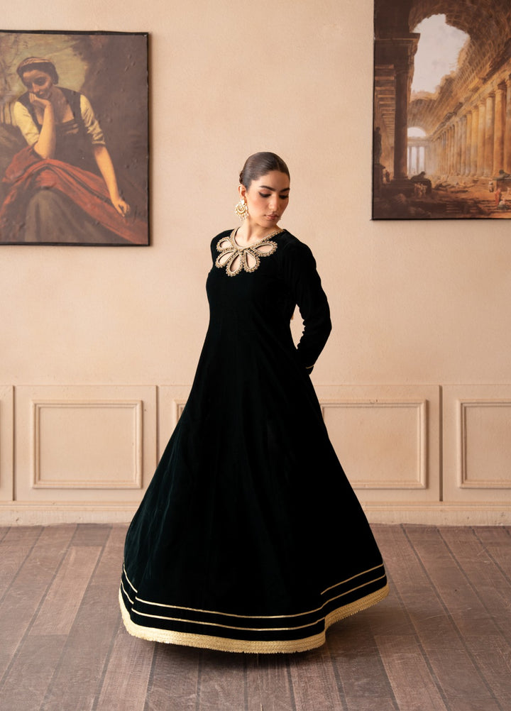 The Velvet Rise by Fozia Khalid Pret Emerald Veil - Festive Collection