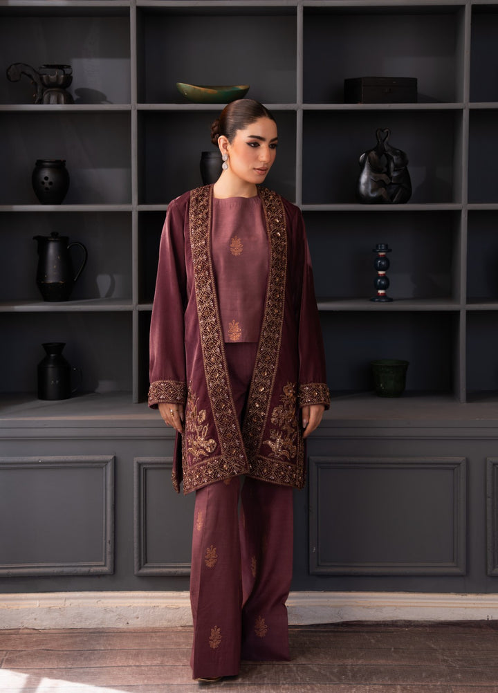 The Velvet Rise by Fozia Khalid Pret Opal Mist - Festive Collection