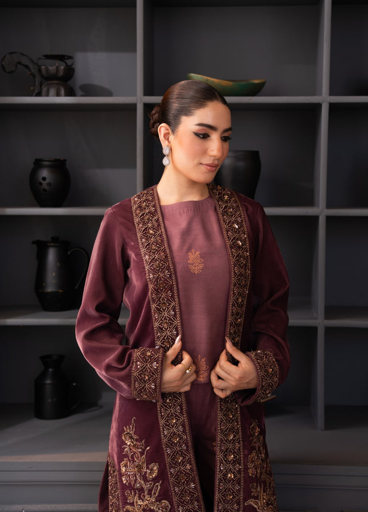 The Velvet Rise by Fozia Khalid Pret Opal Mist - Festive Collection