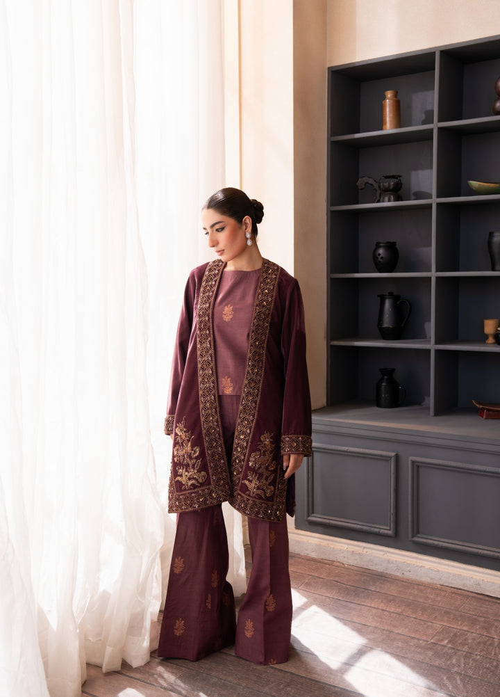 The Velvet Rise by Fozia Khalid Pret Opal Mist - Festive Collection