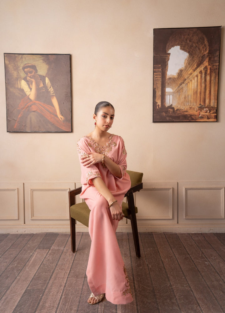The Velvet Rise by Fozia Khalid Pret Blush Aura - Festive Collection