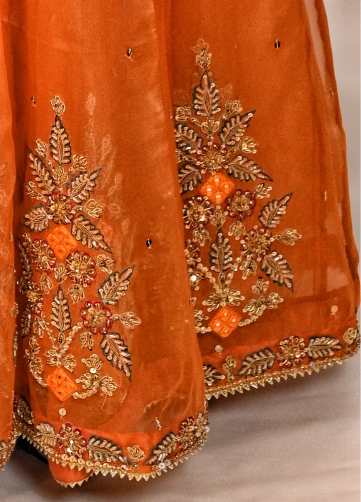 Khuwab by Kazma Shehnai Women Pret Organza 3 Piece Gul-E-Nar - Festive Collection