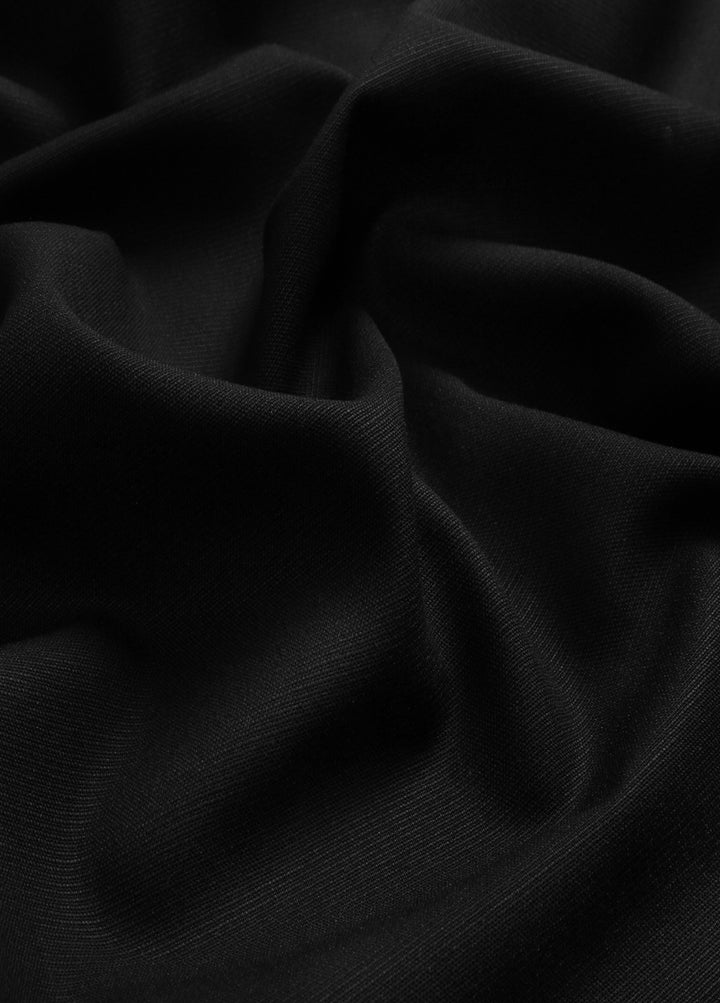 Men Unstitch Self-Textured Monoco Blend  Kameez Shalwar-Black-GTS-EW-012