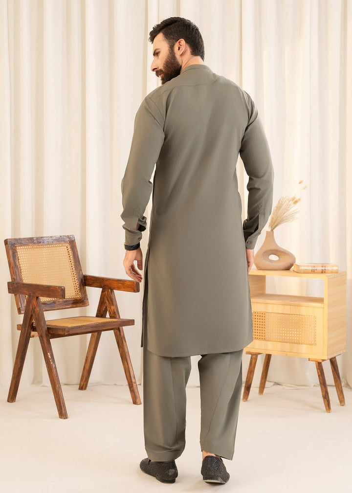 Buraq Mens Arbab Edit  Kurta Shalwar Wash N Wear Cypress - Casual Collection