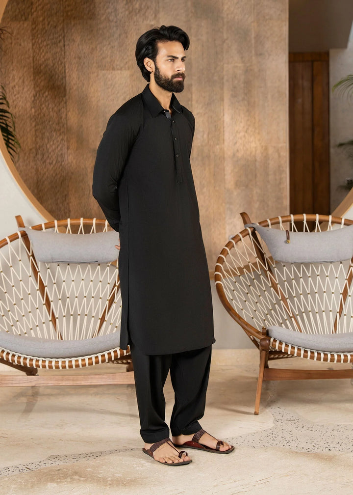 Ghumaan by Buraq Mens Pret Kurta Shalwar Wash n Wear Zerqa - Casual Collection