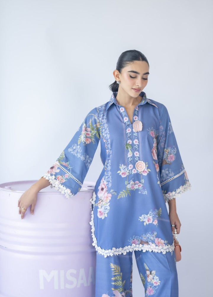 Misaal by Ayesha Somaya Charmed Women Pret Lawn Silk Suits 2 Piece The Flower - Casual Collection
