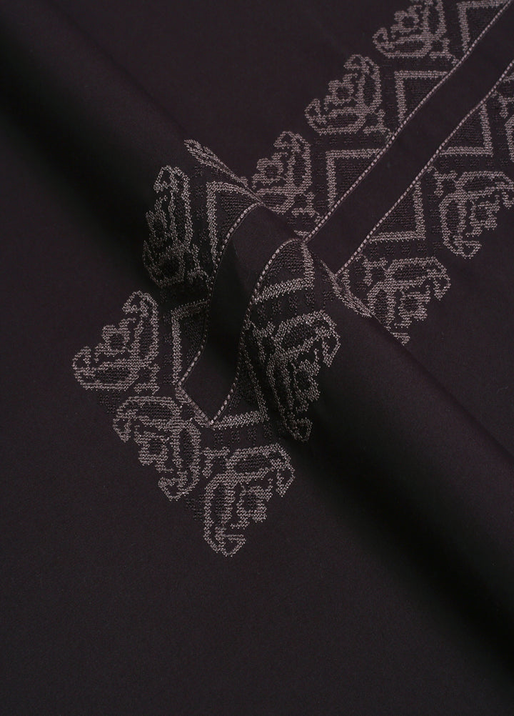 Monochorme by fabrich Men Unstitch Cross-Stitch Embroidered Neckline Kameez Shalwar Rustic GTS-FE-017 - Casual Collection