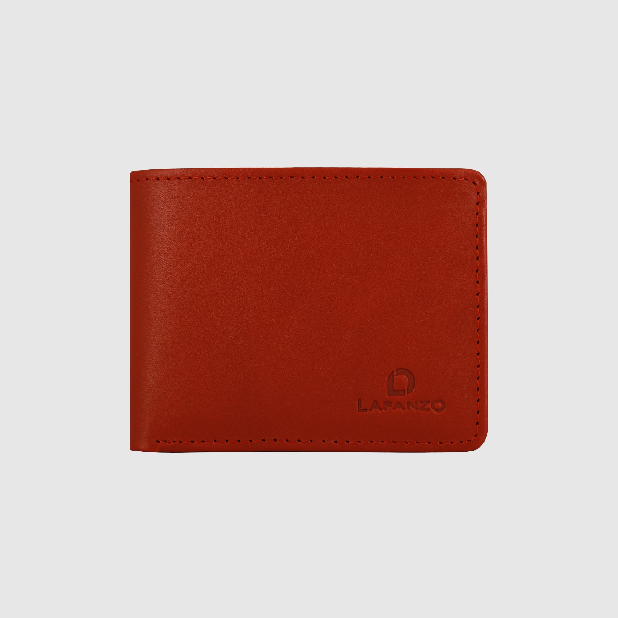 Lafanzo Unisex Leather LO Prime Fold Wallet Ruby Red - Accessories