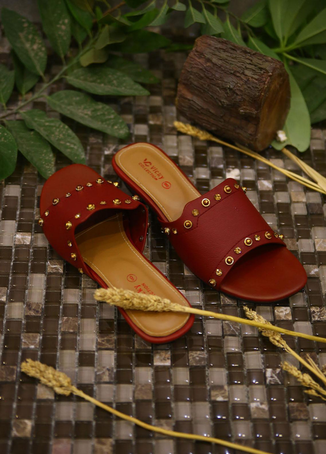 1st Sight Fashion Casual Style Flat Vicky Flat 2 Red