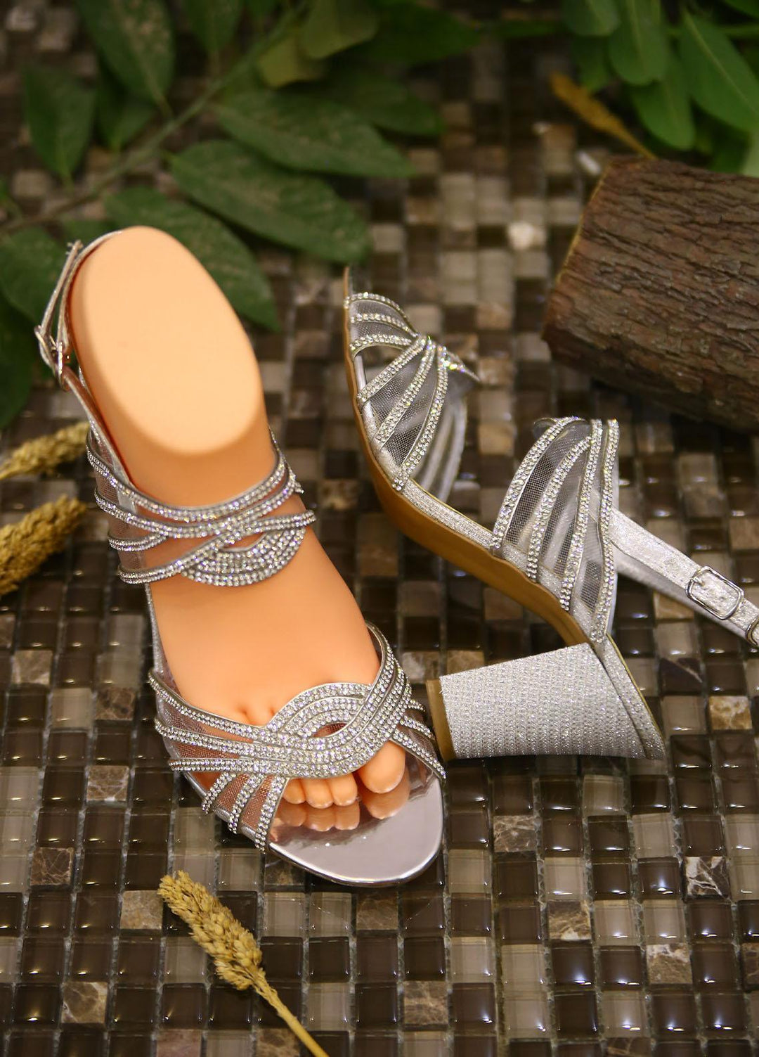 1st Sight Fashion Formal Style Heel Y Heel 13 Silver