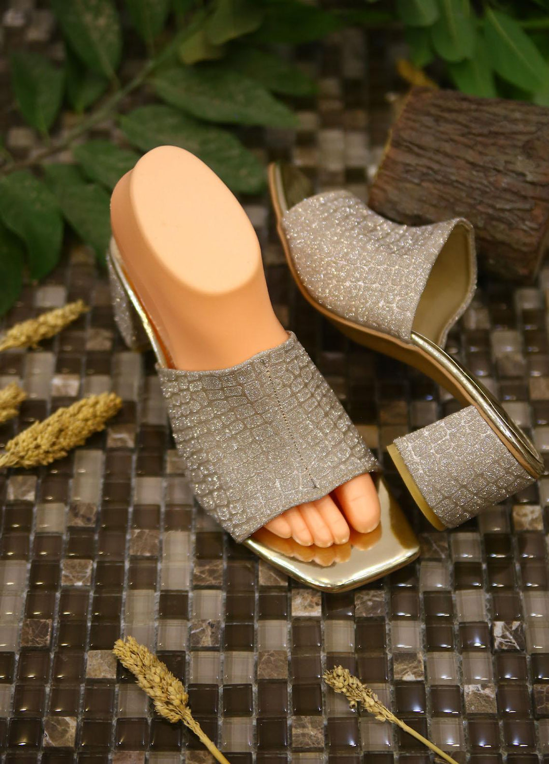 1st Sight Fashion Formal Style Heel Y Heel 8 Silver