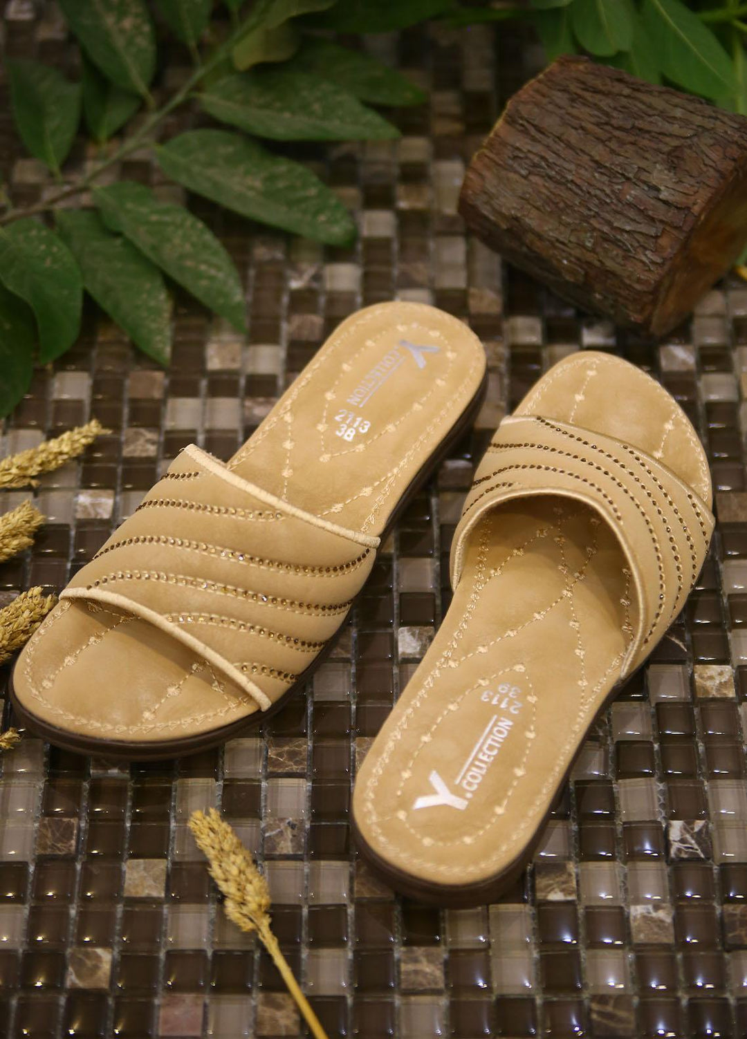 1st Sight Fashion Casual Style Softy Shoes Y Softy 13 Gold