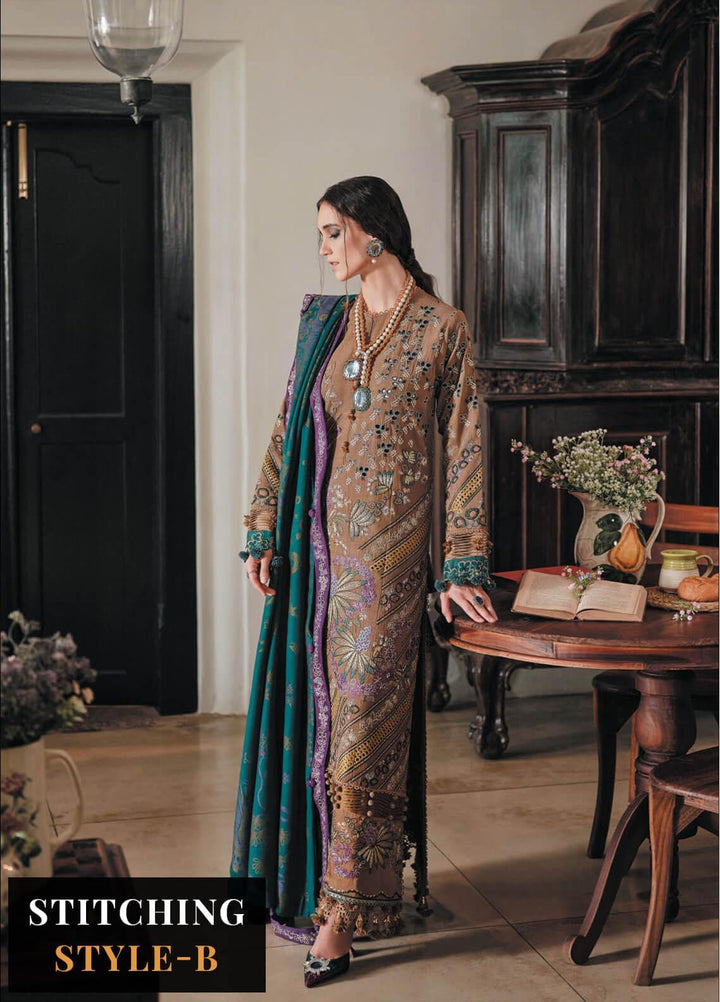 Danayah By Republic Womenswear Embroidered  Suits Unstitched 3 Piece RW22D DU-06 - Winter Collection