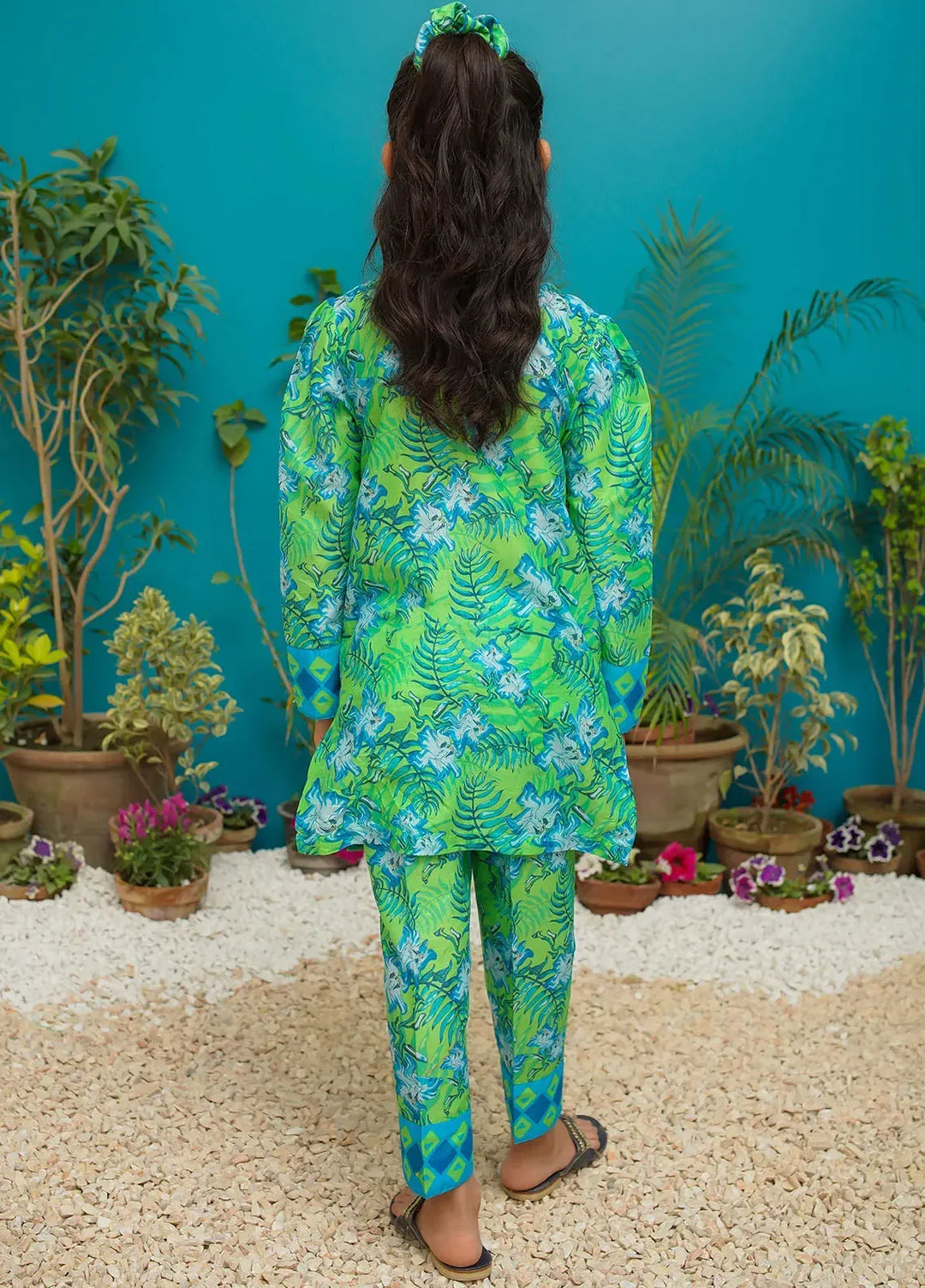 Modest Girls Pret Printed Lawn 2 Piece Suit Tropical Bliss