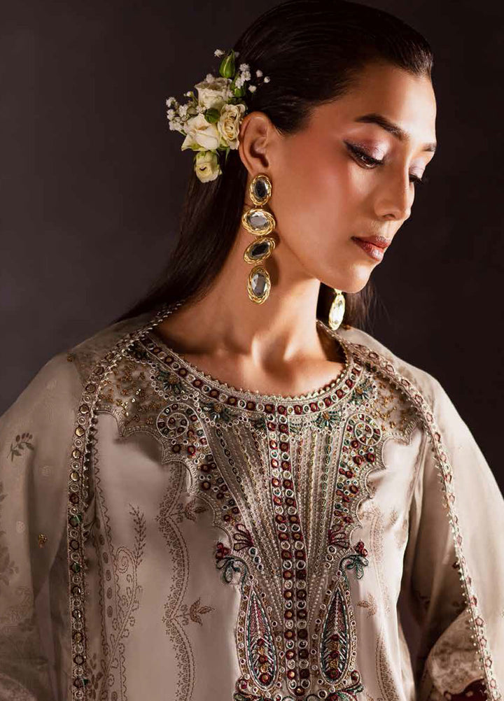 The Silk by Nureh Embroidered Silk Suits Unstitched 3 Piece NU25SU S-27 - Festive Collection