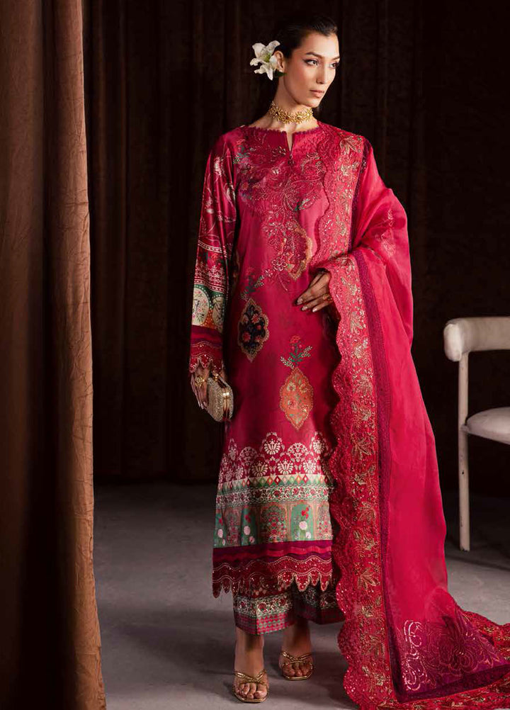 The Silk by Nureh Embroidered Silk Suits Unstitched 3 Piece NU25SU S-28 - Festive Collection
