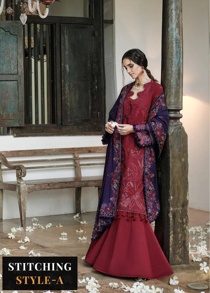 Danayah By Republic Womenswear Embroidered  Suits Unstitched 3 Piece RW22D DU-07 - Winter Collection