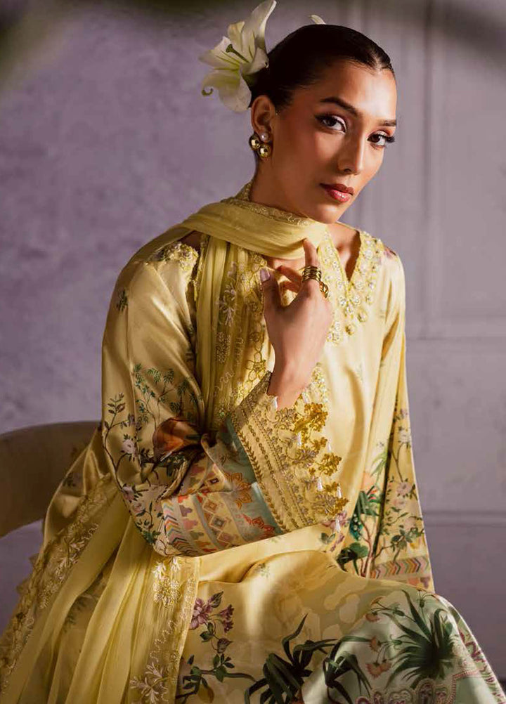 The Silk by Nureh Embroidered Silk Suits Unstitched 3 Piece NU25SU S-30 - Festive Collection