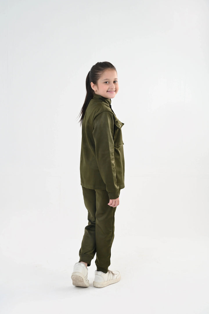 IQ Exclusive Kids Track Suit Fleece 2 piece ButtonEase Tracksuit-Unisex Kids - Winter Collection