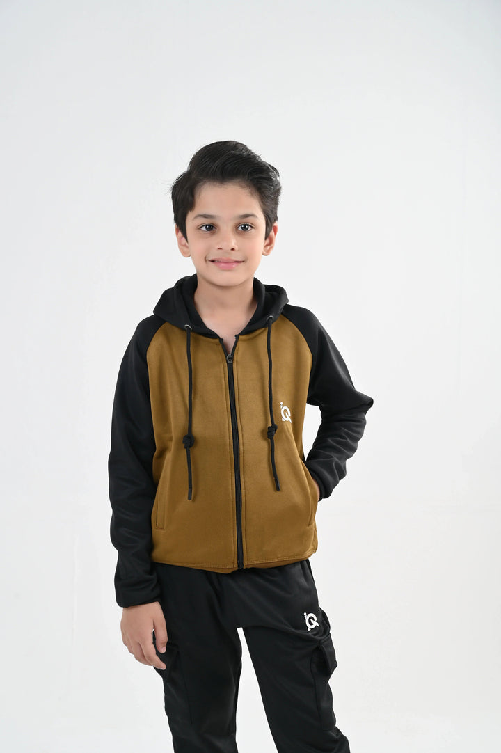 IQ Exclusive Kids Track Suit Fleece 2 PieceTwilight Sand Tracksuit-Unisex Kids - Winter Collection
