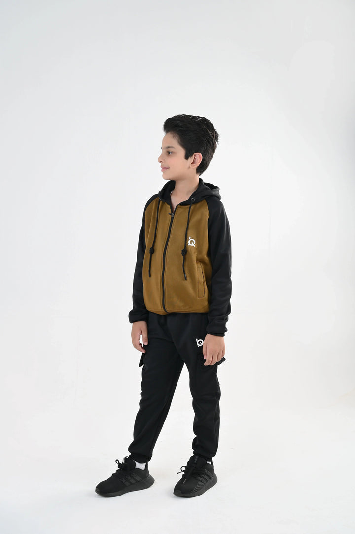 IQ Exclusive Kids Track Suit Fleece 2 PieceTwilight Sand Tracksuit-Unisex Kids - Winter Collection