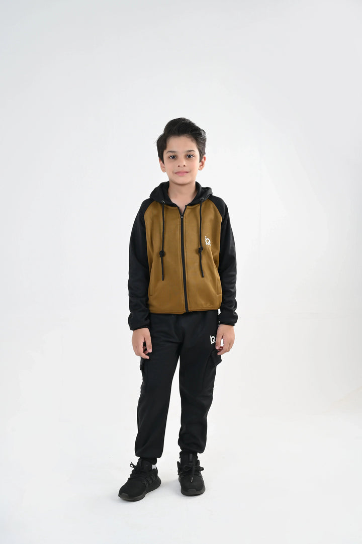 IQ Exclusive Kids Track Suit Fleece 2 PieceTwilight Sand Tracksuit-Unisex Kids - Winter Collection