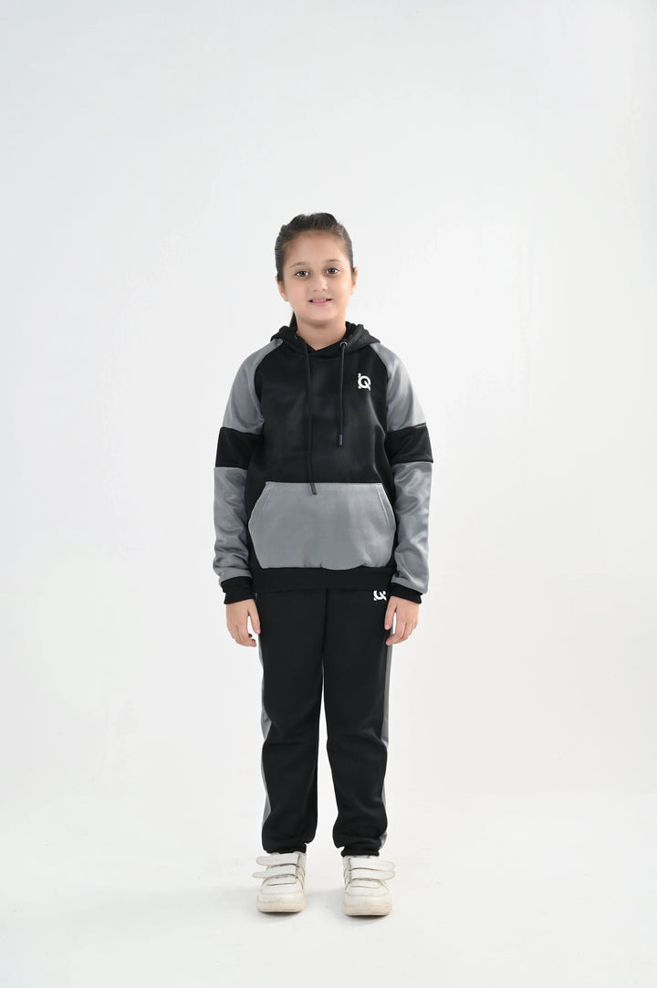IQ Exclusive Kids Track Suit Fleece 2 PieceDark Cloud Tracksuit-Unisex Kids - Winter Collection