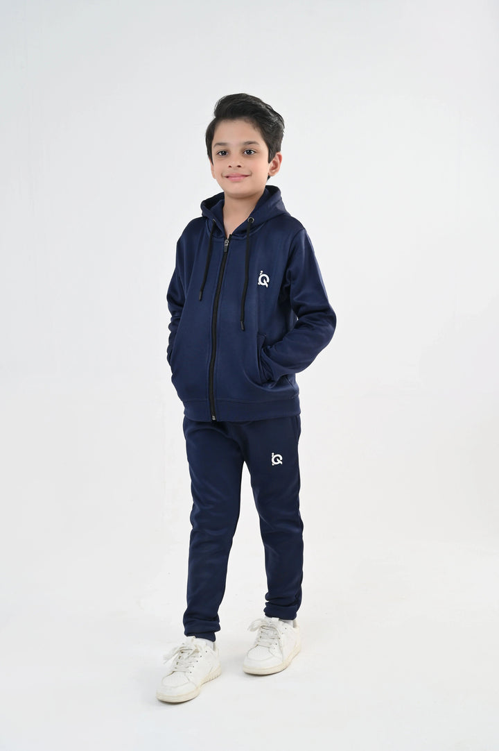 IQ Exclusive Kids Track Suit Fleece 2 PieceSapphire Zipper Tracksuit-Unisex Kids - Winter Collection