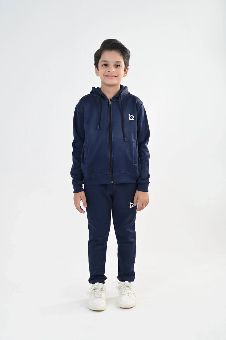 IQ Exclusive Kids Track Suit Fleece 2 PieceSapphire Zipper Tracksuit-Unisex Kids - Winter Collection