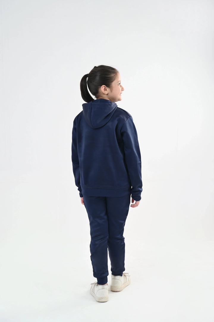 IQ Exclusive Kids Track Suit Fleece 2 PieceNavy Bliss Hoodie Tracksuit-Unisex Kids - Winter Collection
