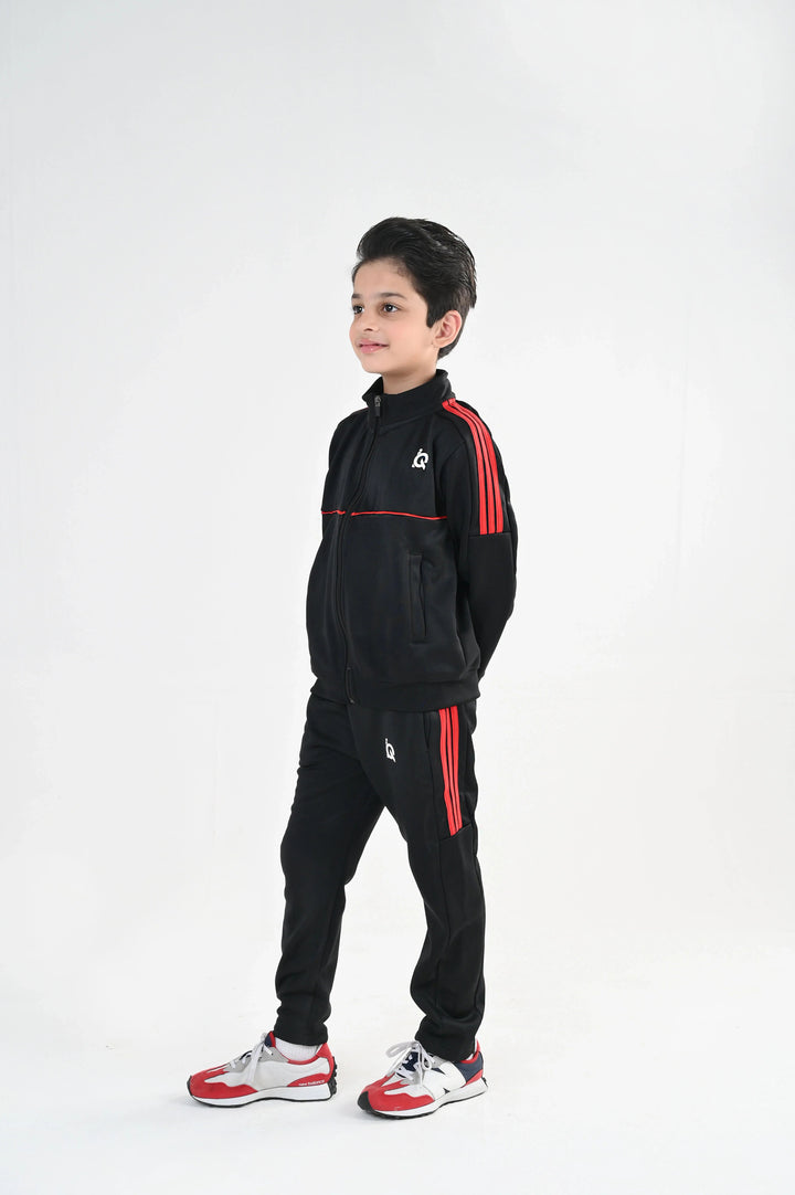 IQ Exclusive Kids Track Suit Fleece 2 PieceOrange Strike Tracks-Unisex Kids - Winter Collection