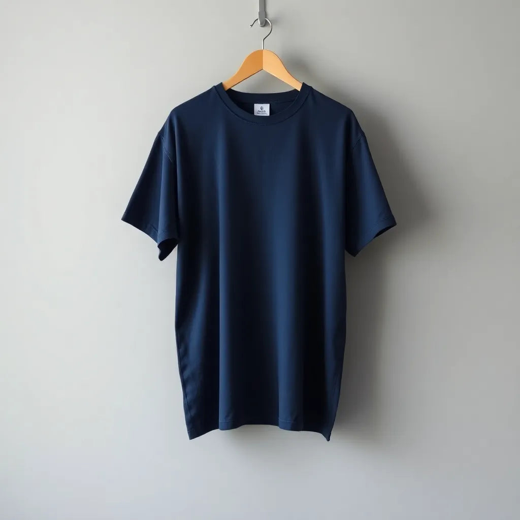 Tee Zania Men's Oversized Plain Oversized Navy Blue TZ - 019 - T-shirts Collection