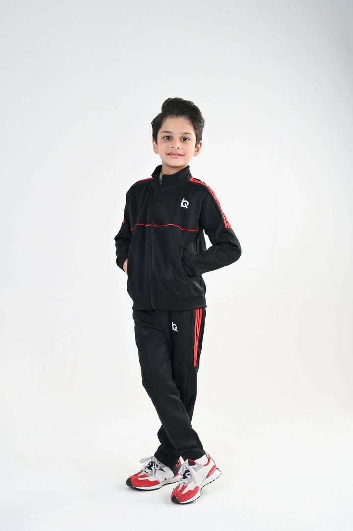 IQ Exclusive Kids Track Suit Fleece 2 PieceOrange Strike Tracks-Unisex Kids - Winter Collection