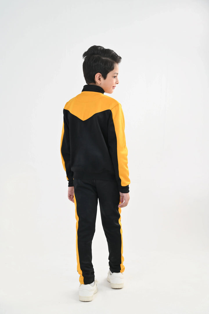 IQ Exclusive Kids Track Suit Fleece 2 PieceGolden Stride Tracksuit-Unisex Kids - Winter Collection