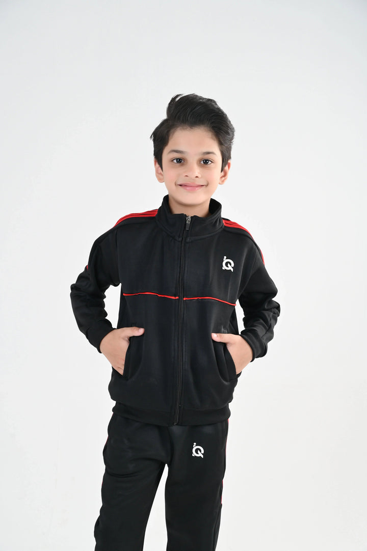 IQ Exclusive Kids Track Suit Fleece 2 PieceOrange Strike Tracks-Unisex Kids - Winter Collection