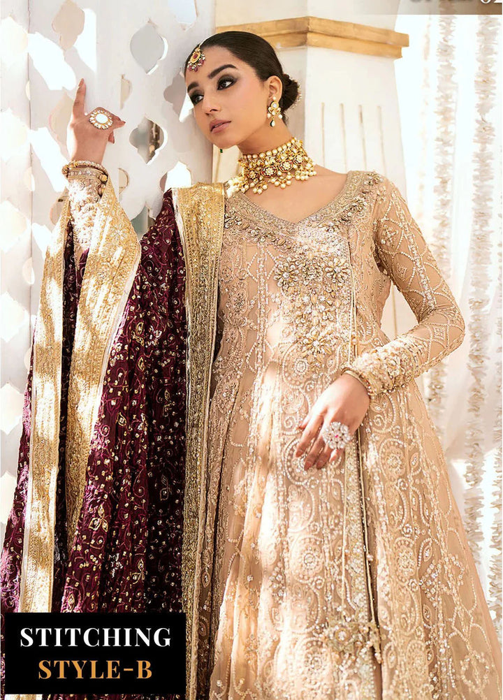 Aik Atelier Embroidered Chiffon Suits Unstitched 3 Piece AIK25EF Vl1 Look 08 - Formals Collection