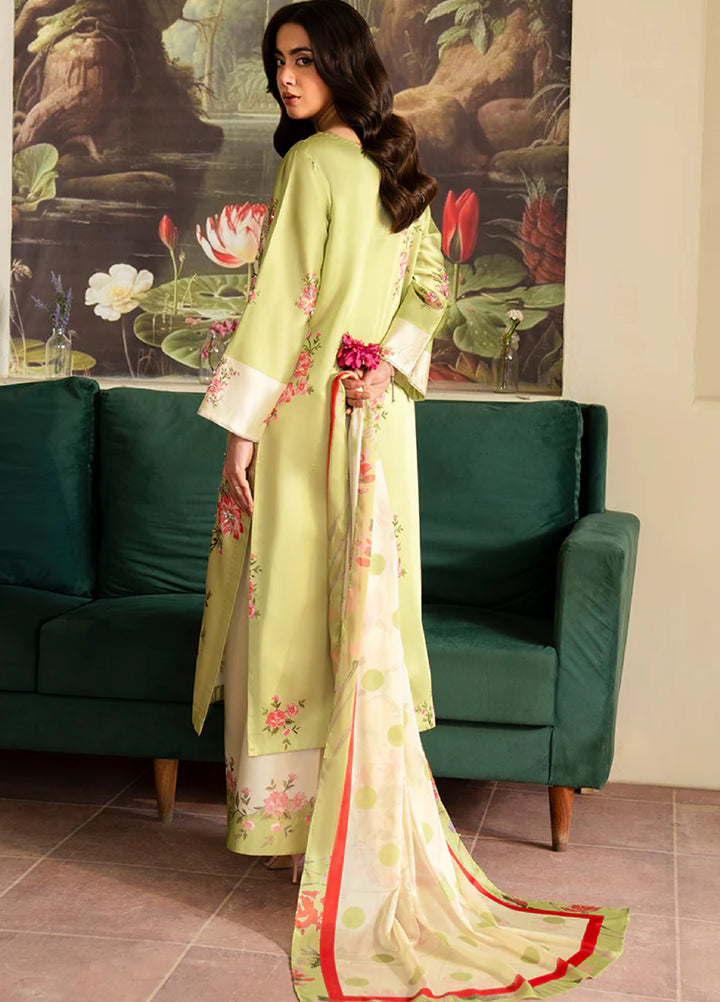 Celeste by Imrozia Pret Hand work Shamooz Silk 3 Piece SP-103 Aurora