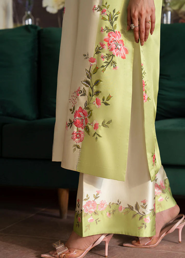 Celeste by Imrozia Pret Hand work Shamooz Silk 3 Piece SP-103 Aurora