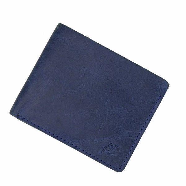 Vintage by Jild Mens Genuine Vintage Leather Wallet-BLUE BERRY S2 - Wallets Collection