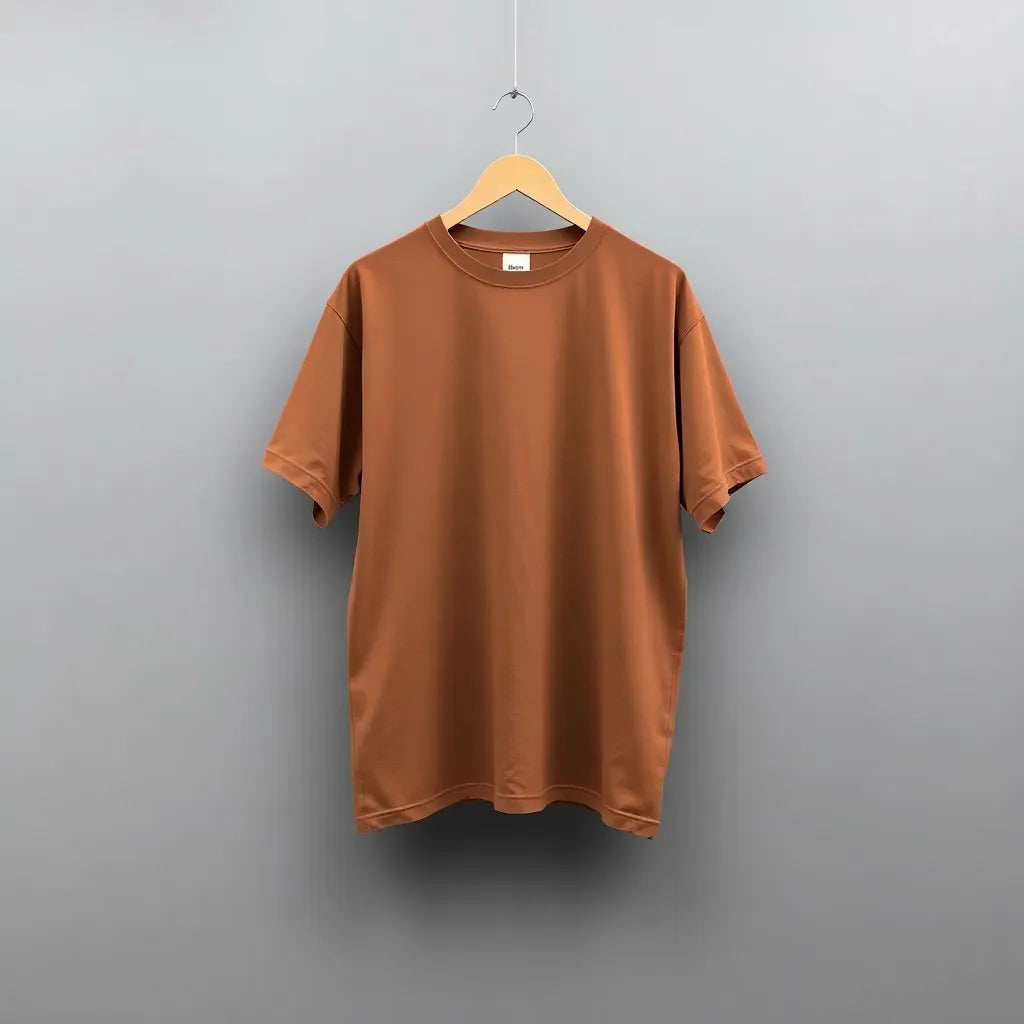 Tee Zania Men's Oversized Plain Oversized Brown TZ - 022 - T-shirts Collection