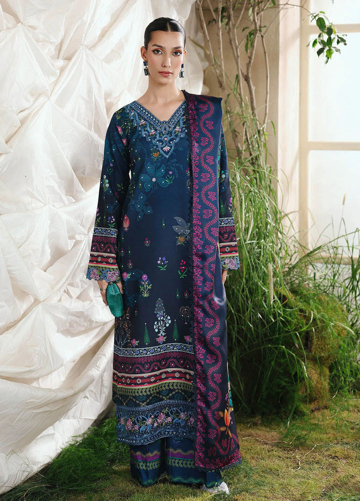 Silah by RajBari Embroidered Raw Silk Suits Unstitched 3 Piece RB25SE D-02 - Festive Collection